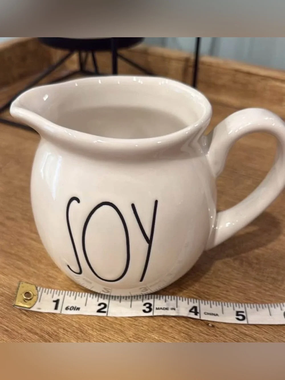 Cute Ceramic 'Soy' Pitcher - Light Cream small